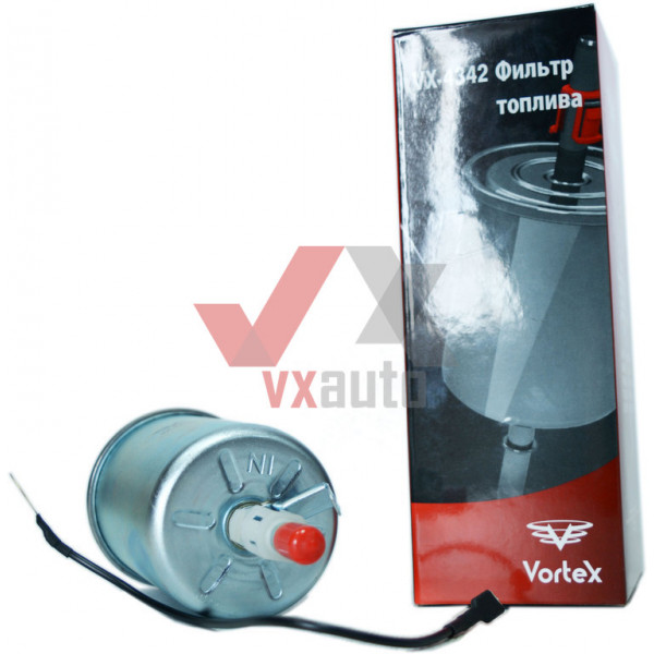 Фильтр топливный ВАЗ 2110, Daewoo Lanos VORTEX (на защелках с проволокой)