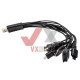 Фонарь аккумуляторный 1 LED 1W + 12 LED Intertool