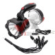 Фонарь аккумуляторный 1 LED 1W + 12 LED Intertool