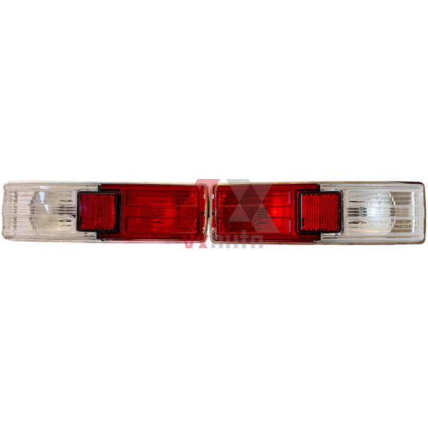 Ліхтар ВАЗ 21011 хром корпус (тюнінг) білий/червоний, к-т (2 шт.)