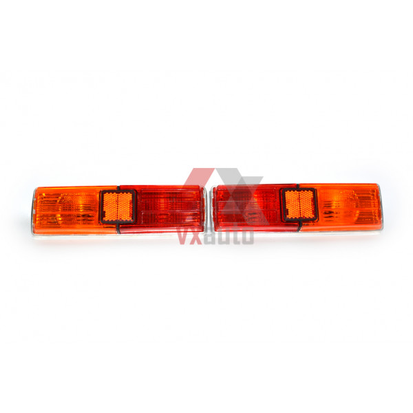 Фонарь ВАЗ 21011 хром корпус (тюнинг) оранжевый/красный к-т (иим)