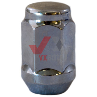Гайка колеса 12х1.25х35 Walline, шт. (хром, конус, закрытая, ключ19)