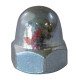 Гайка колпачковая DIN1587 М8х1.25х15 клас6 белый цинк, к-т (10 шт.)