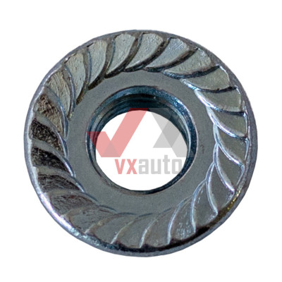 Гайка с фланцем DIN6923 М6х1.0х6 клас6 белый цинк, к-т (10 шт.)