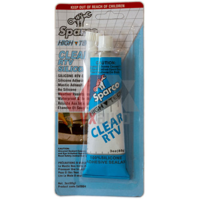 Герметик для скла силіконовий  85 г прозорий Sparko Clear RTV