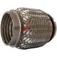 Гофра глушителя 55 х100 мм VW AGK (3-слойная, короткий фланец, Interlock)