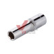 Головка шестигранник 1/2" 12 мм х 78 мм Intertool Cr-V (удлиненная)