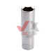 Головка шестигранник 1/2" 17 мм х 78 мм Intertool Cr-V (подовжена)