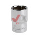 Головка шестигранник 1/2" 19 мм х 38 мм Intertool Cr-V