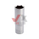Головка шестигранник 1/2" 19 мм х 78 мм Intertool Cr-V (удлиненная)