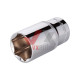Головка шестигранник 1/2" 32 мм х 78 мм Intertool Cr-V (подовжена)