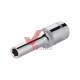 Головка шестигранник 1/2" 8 мм х 78 мм Intertool Cr-V (удлиненная)