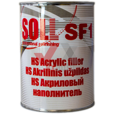 Грунт акриловый 1К 0.8 л серый SOLL HS SF1