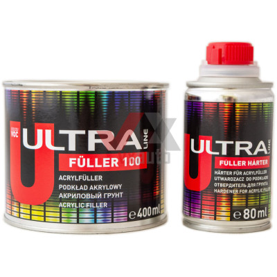 Грунт акриловый 5:1  0.4 л белый NOVOL ULTRA LINE Fuller 100 (отв. Harter - 80 мл)