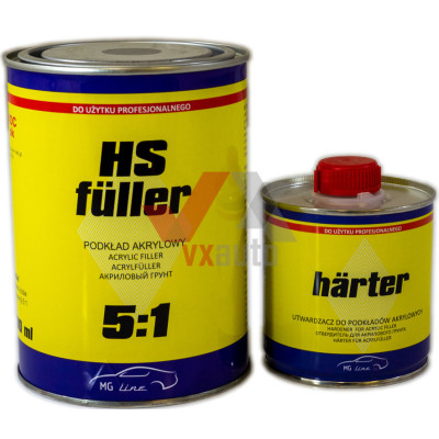 Грунт акриловый 5:1  0.8 л черный Moto-Gama HS Fuller (отв. Harter -  160 мл)