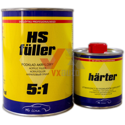 Грунт акриловый 5:1  0.8 л графитный Moto-Gama HS Fuller (отв. Harter -  160 мл)
