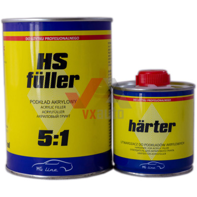 Грунт акриловый 5:1  0.8 л красный Moto-Gama HS Fuller (отв. Harter -  160 мл)