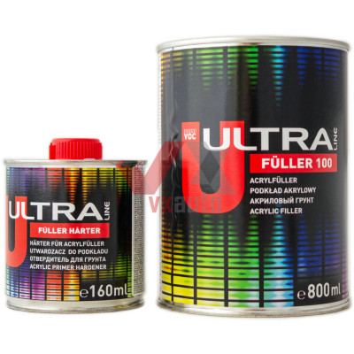 Грунт акриловый 5:1  0.8 л серый NOVOL ULTRA LINE Fuller 100 (отв. Harter -  160 мл)