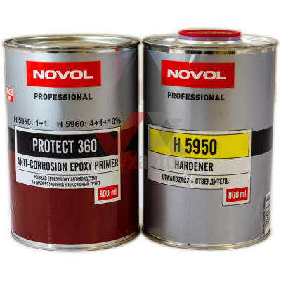 Грунт эпоксидный 1:1  0.8 л NOVOL Protect 360 (отв. 5950 - 800 мл) Anti-Corrosion