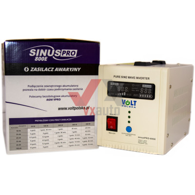 Інвертор (резервне джерело живлення) Volt Polska Sinus PRO 800 E