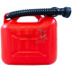 Каністра для палива 5 л пластмасова Carlife (з лійкою)