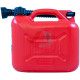 Каністра для палива 5 л пластмасова Carlife (з лійкою)