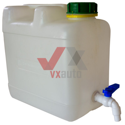 Каністра для води 10 л пластмасова (з пластм. краником, колір різний)