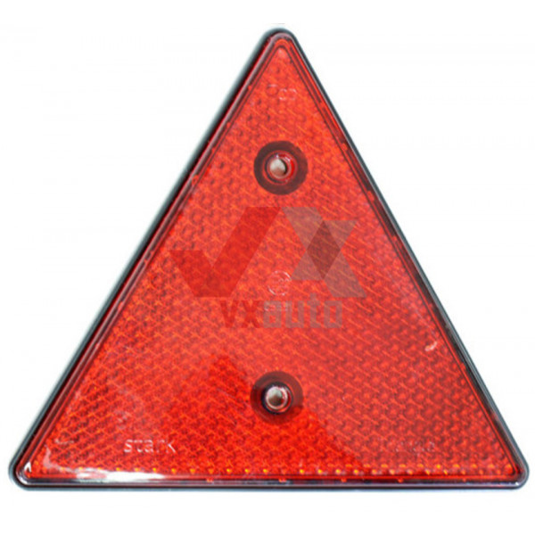 Катафот на прицеп треугольный красный (пластиковое основание)