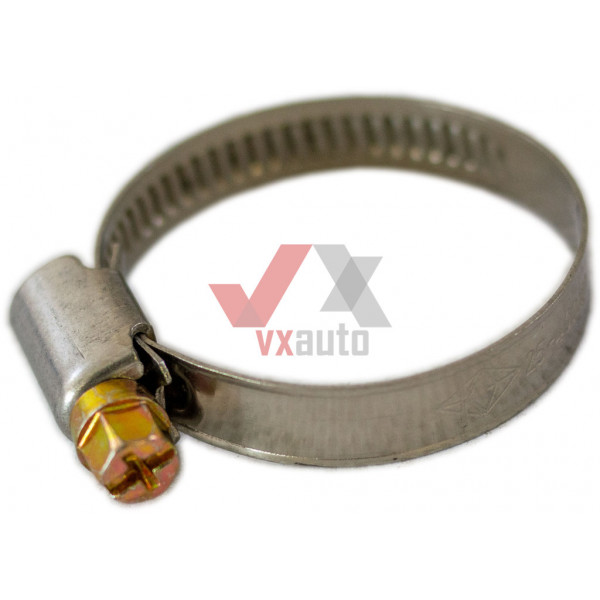 Хомут 25 - 40 мм W2 нержавіюча сталь  VORTEX штука (продаються упаковками, в упак. 10 шт.)