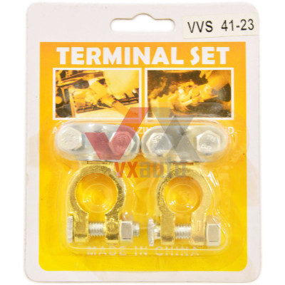 Клема АКБ покрита міддю VVS Terminal Set, (блістер), к-т (2 шт.) 