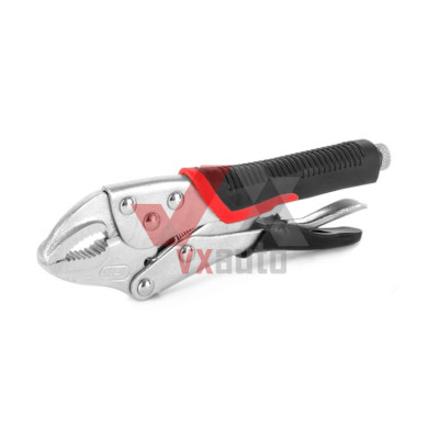 Клещи зажимные 180 мм Intertool Cr-V