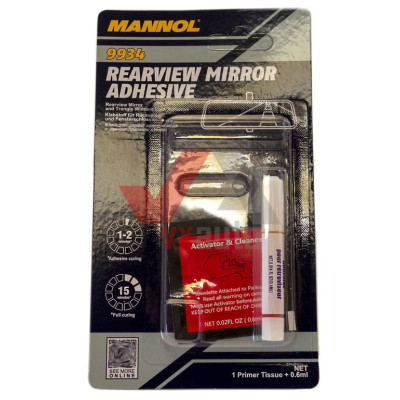 Клей для зеркала заднего вида 0.6 мл Mannol (+ салфетка с активатором-очистителем)