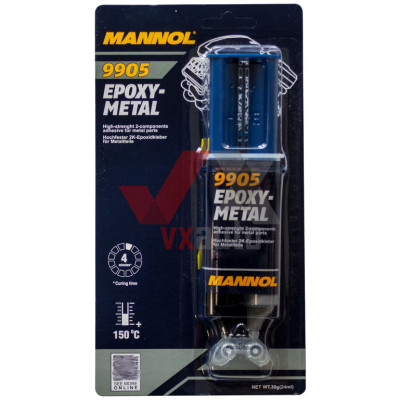 Клей эпоксидный для металла 30 г Mannol Epoxy-Metal (в шприце)