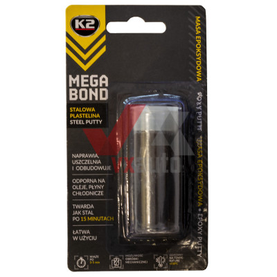 Клей (холодная сварка) для металла 40 г K2 Mega Bond (пластилин)