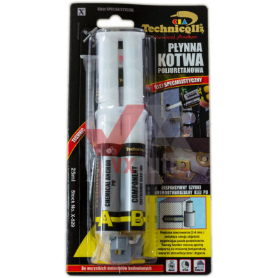 Клей полиуретановый 25 мл Technicqll (2-комп., химический анкер)