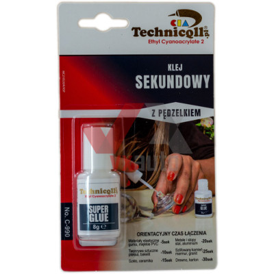 Клей Секундный 8 г Technicqll (с кисточкой) 