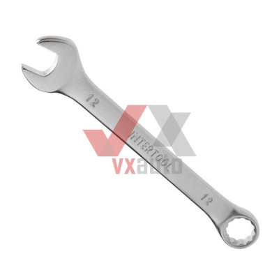 Ключ комбинированный 12 мм Intertool Cr-V 