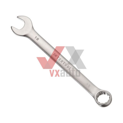 Ключ комбинированный 18 мм Intertool Cr-V 