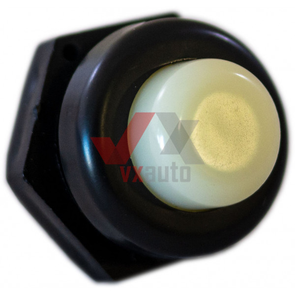 Кнопка 25 мм велика без фіксації (2-контактна) VORTEX (біла пластик.)