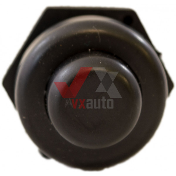 Кнопка 25 мм большая без фиксации (2-контактная) VORTEX (черная пластик.)