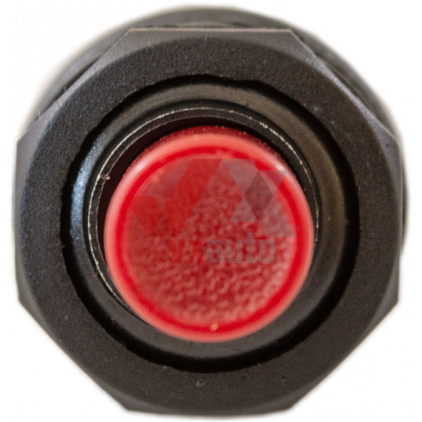 Кнопка 30 мм пуску для вантажних (3-контактна) VORTEX (червона пластик., 24 В)