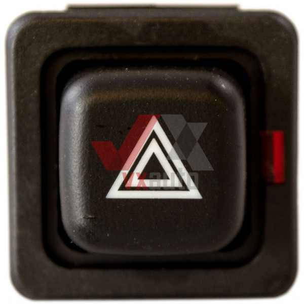 Кнопка аварійки ВАЗ 2108-2109 (10-контактна) новий тип  VORTEX (черв. індик., квадратна)