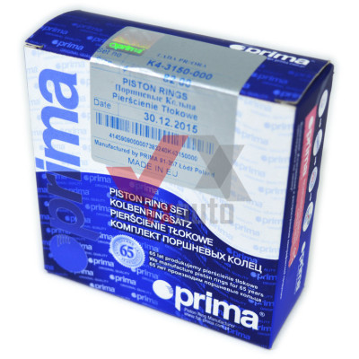 Кольца поршневые ВАЗ 2170 хром. 82.0 Prima, к-т (на двигатель)