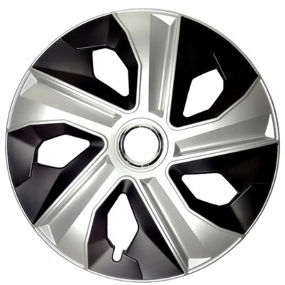 Ковпаки R14 срібно-чорні Jestic LUNA RING MIX, к-т (4 шт.)