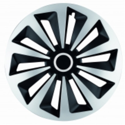 Ковпаки R15 срібно-чорні Jestic FOX RING MIX, к-т (4 шт.)