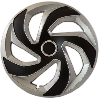 Ковпаки R15 срібно-чорні Jestic REX RING MIX, к-т (4 шт.)