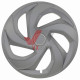 Колпаки R15 Серебряные Jestic REX RING, к-т (4 шт.)