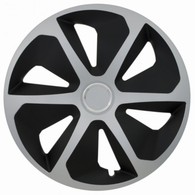 Ковпаки R16 срібно-чорні Jestic ROCO RING MIX, к-т (4 шт.)