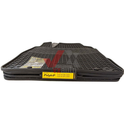 Коврики салона резиновые Audi A4 (B6) 00-04/Audi A4 (B7) 04-08, к-т (4шт.)
