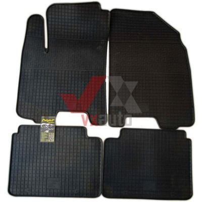 Коврики салона резиновые Chevrolet Aveo 04-/Lacetti 04-/Daewoo Gentra 13-/ZAZ Vida, к-т (4шт.)
